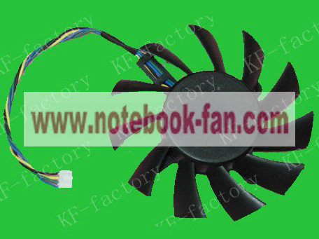 75mm NVIDIA GTX 550 Ti GTX 560 Video Fan 4Pin DASA0815R2U 0.6A - Click Image to Close